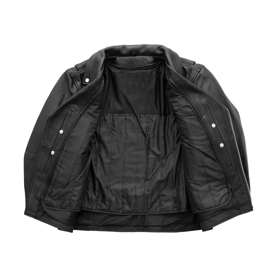 Men's Motorcycle Leather Biker Jacket