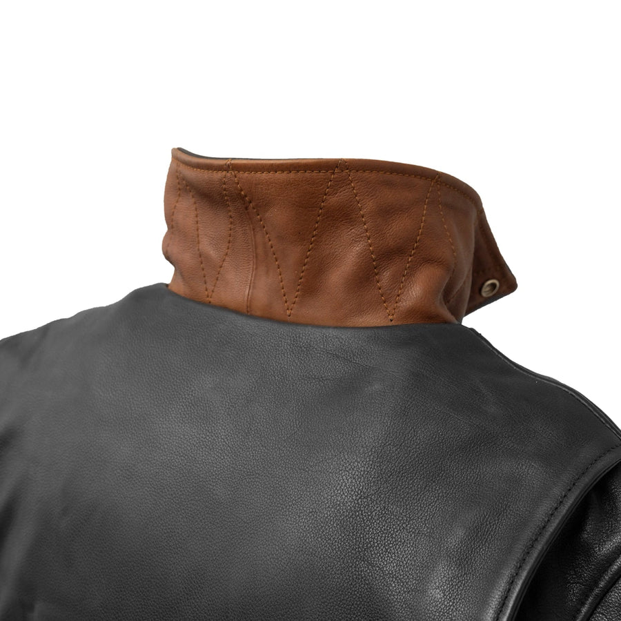 Men's Motorcycle Leather Biker Jacket