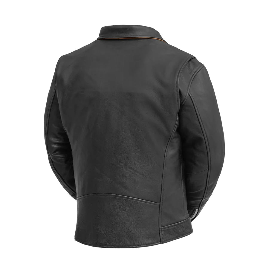 Men's Motorcycle Leather Biker Jacket