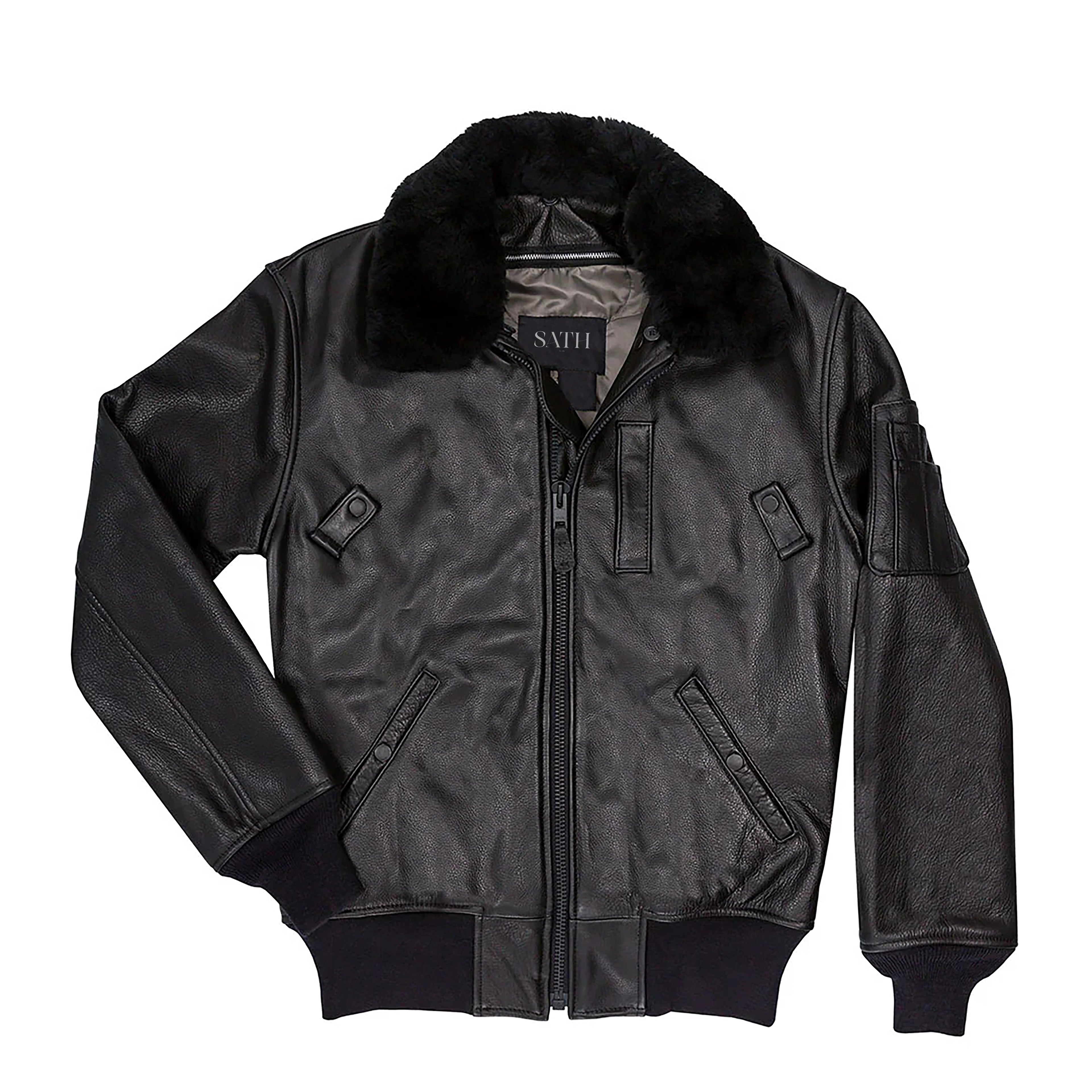 B-15 Leather Flight Bomber Jacket