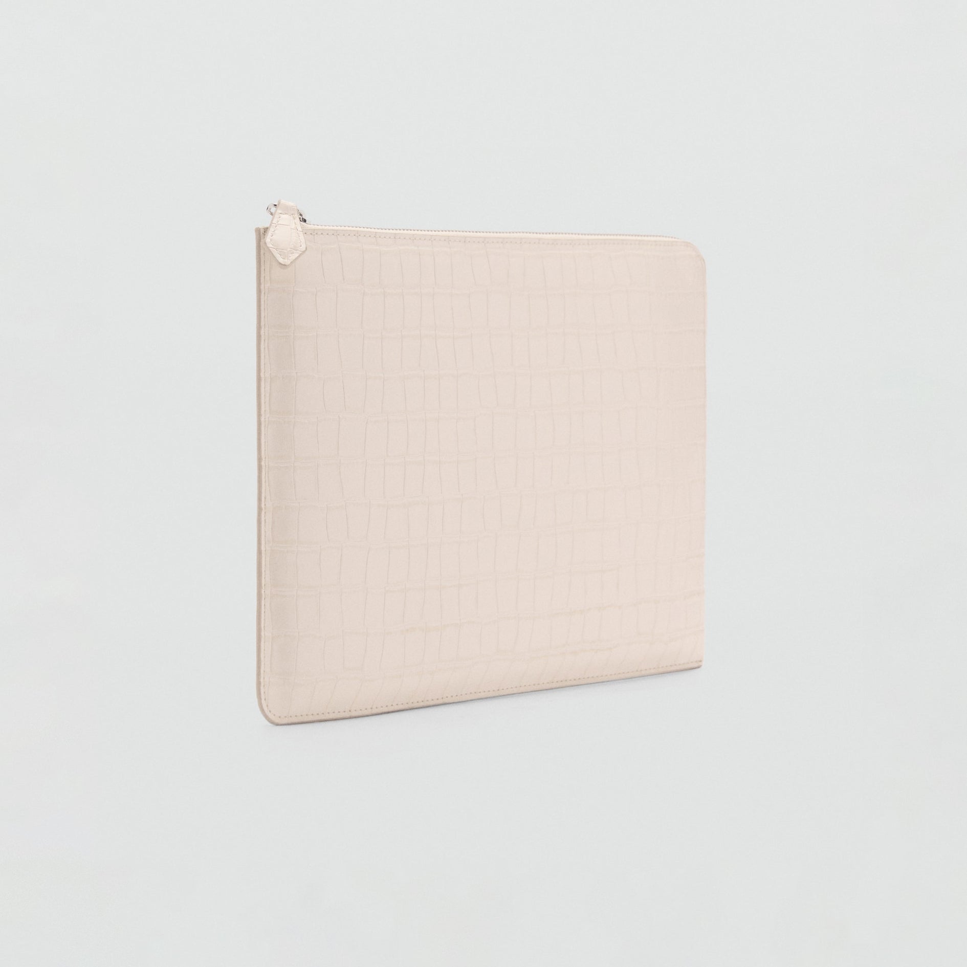 Women's Croco Leather Effect Laptop Bag