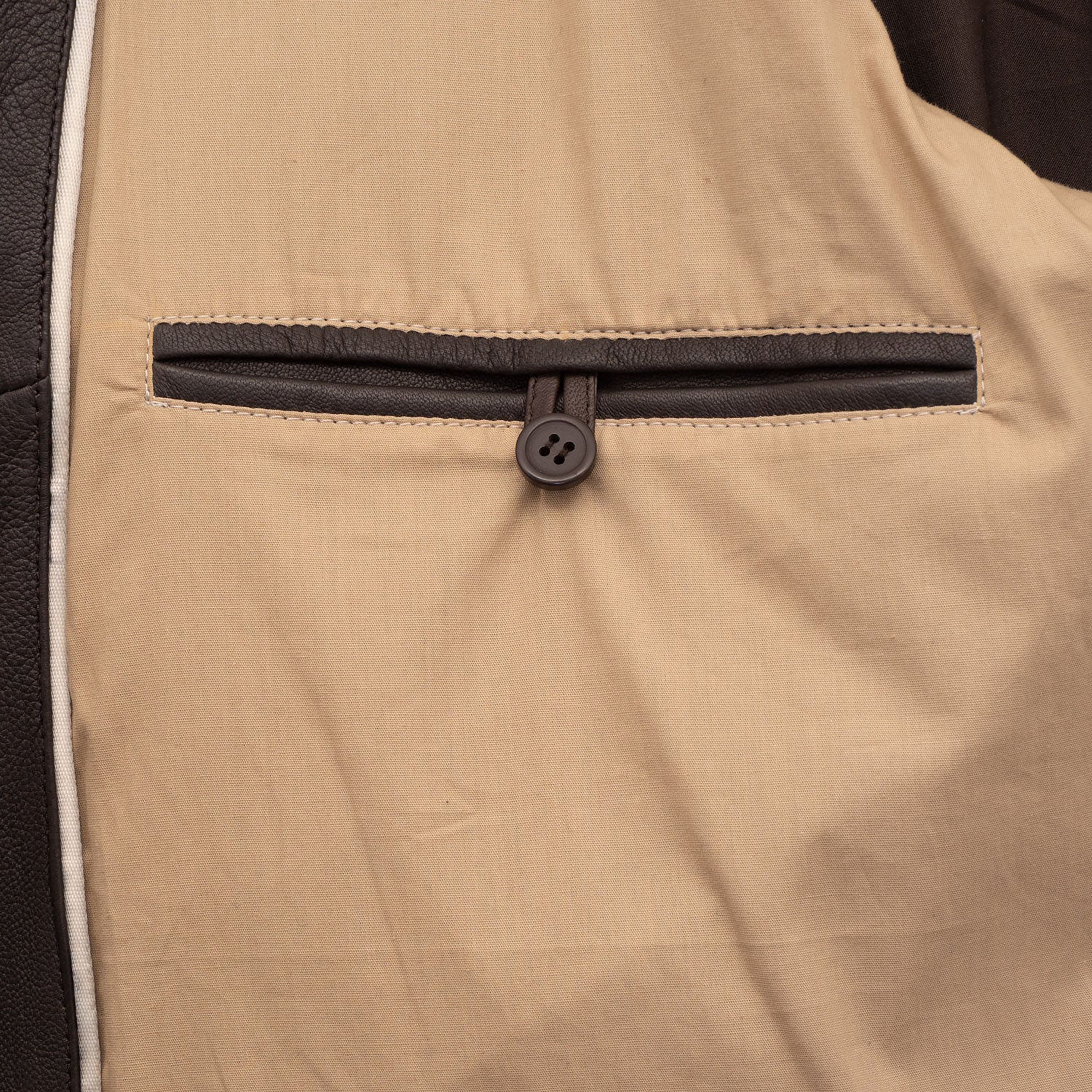 Damon: Men's Brown Bomber Leather Jacket