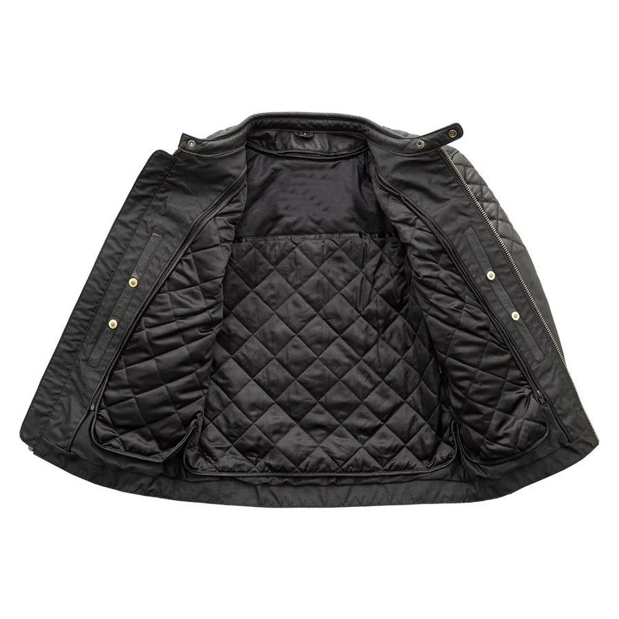 Grand Prix - Men's Leather Motorcycle Jacket