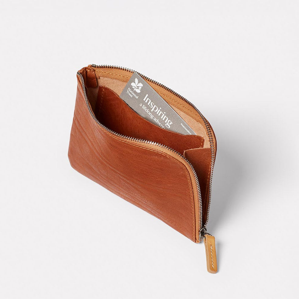 Women's Medium Calvert Leather Purse in Redwood