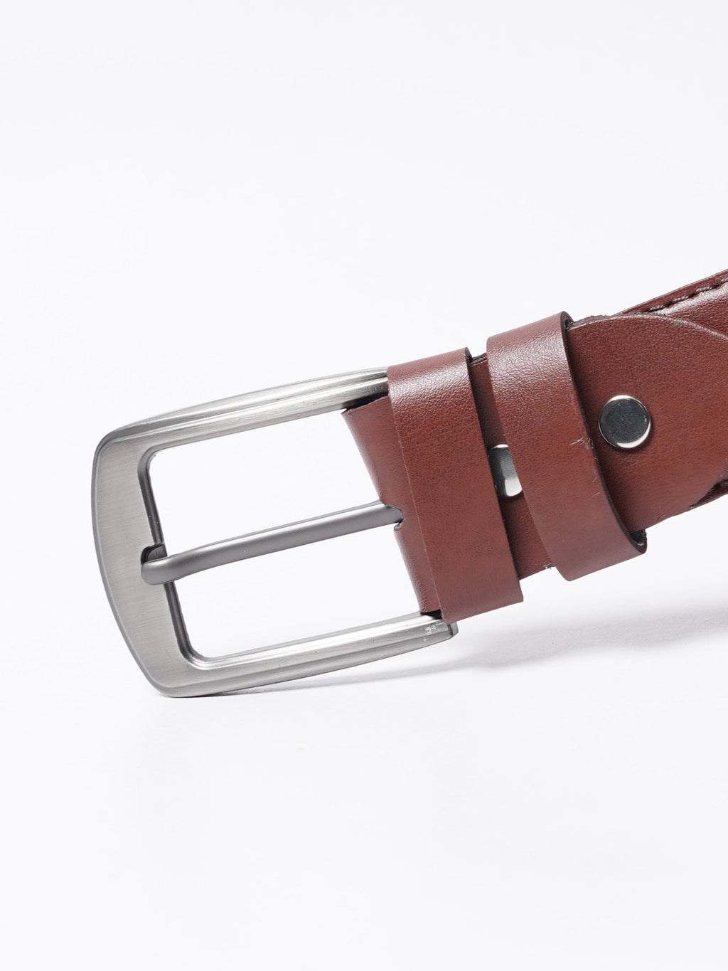 Light Brown Plain Leather Belt
