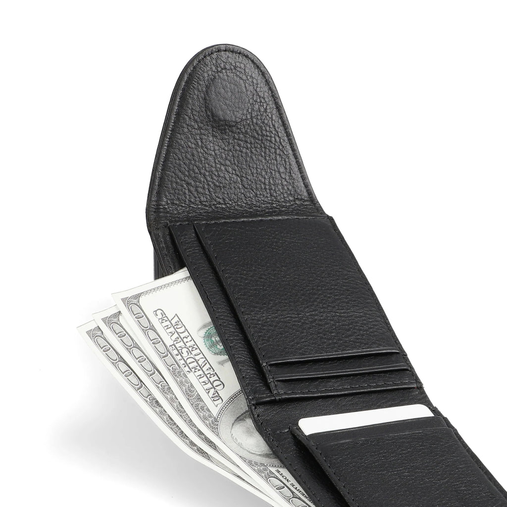 Men's Leather Wallet With Six Card Slots