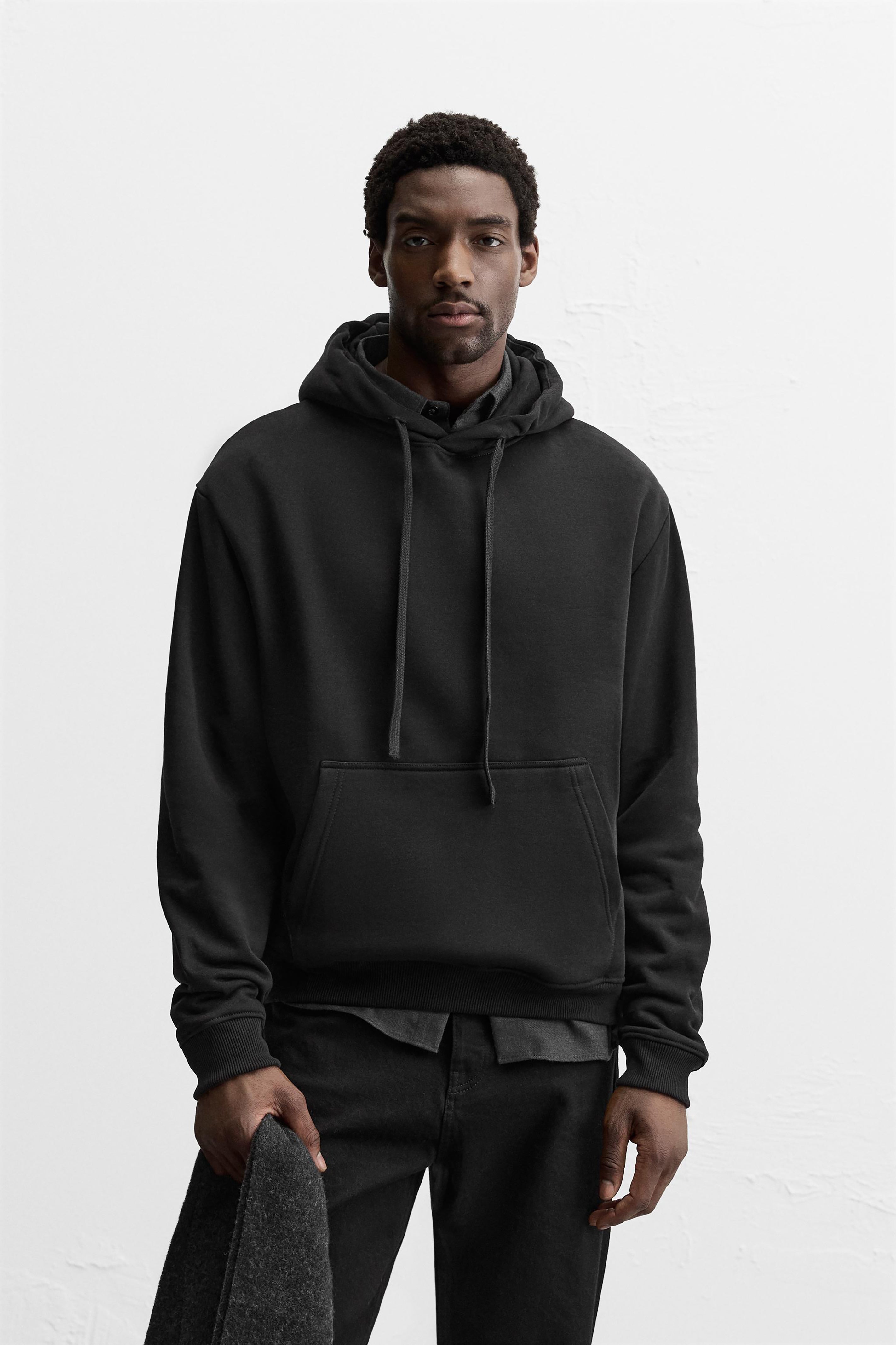 Men Basic Hoodie Black