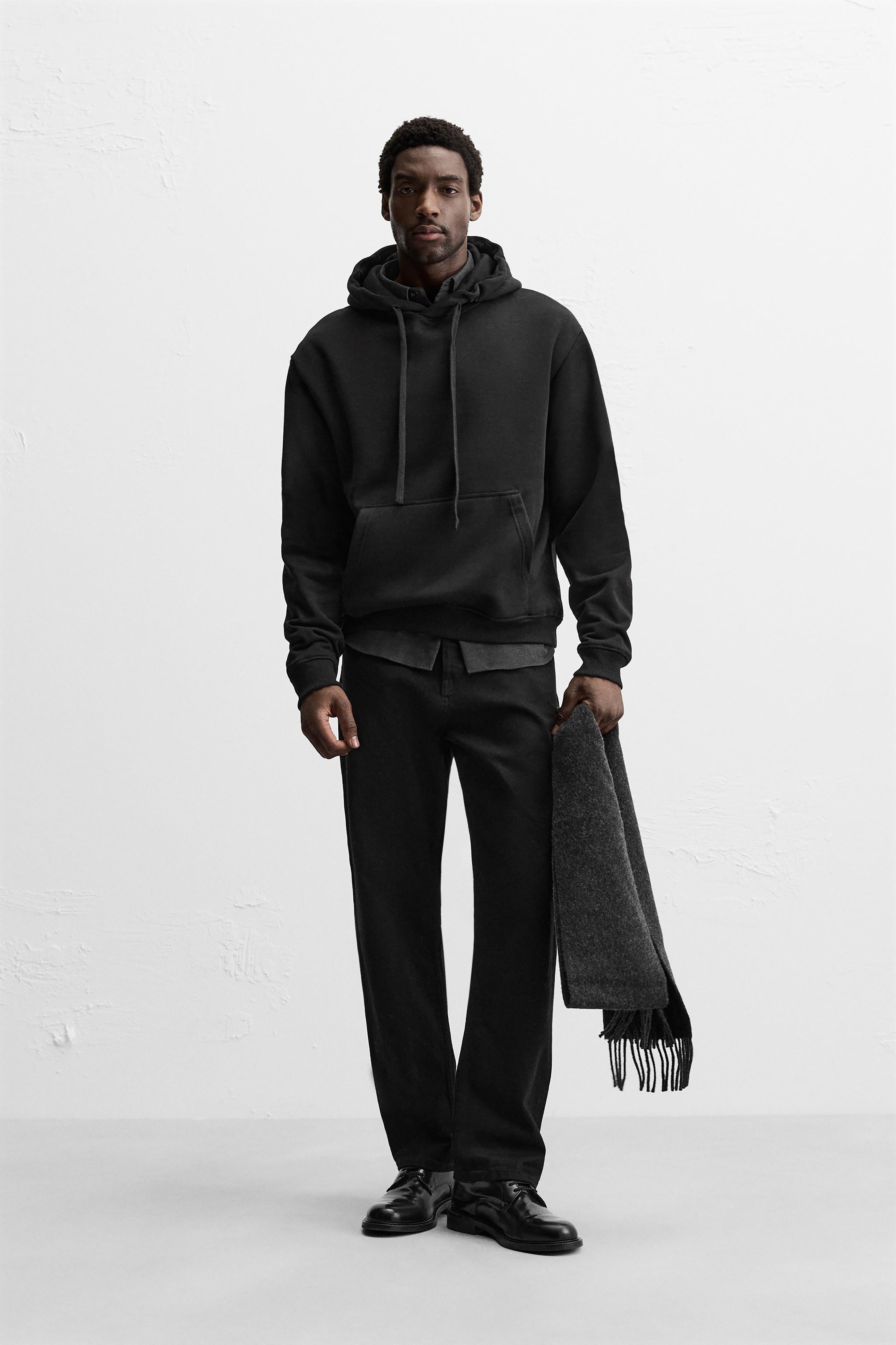 Men Basic Hoodie Black