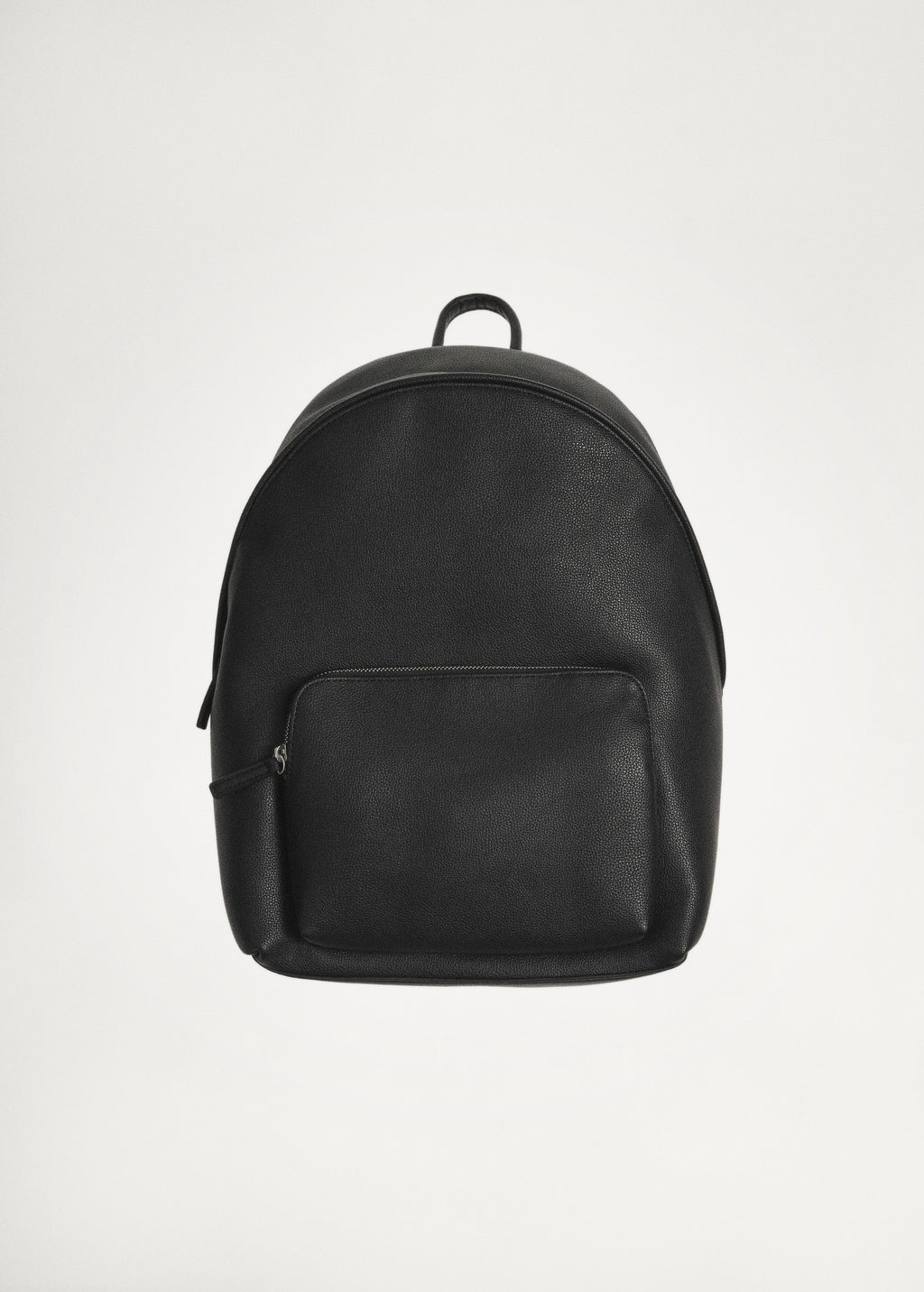 Men Black Leather Backpack