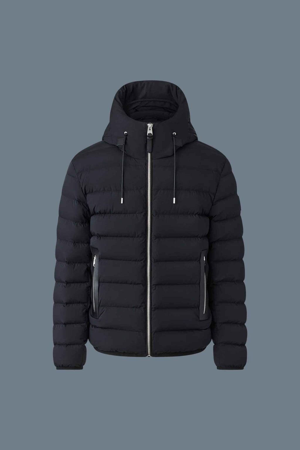 Men's Adjustable Hood Elasticated Hems And Cuffs Down Jacket