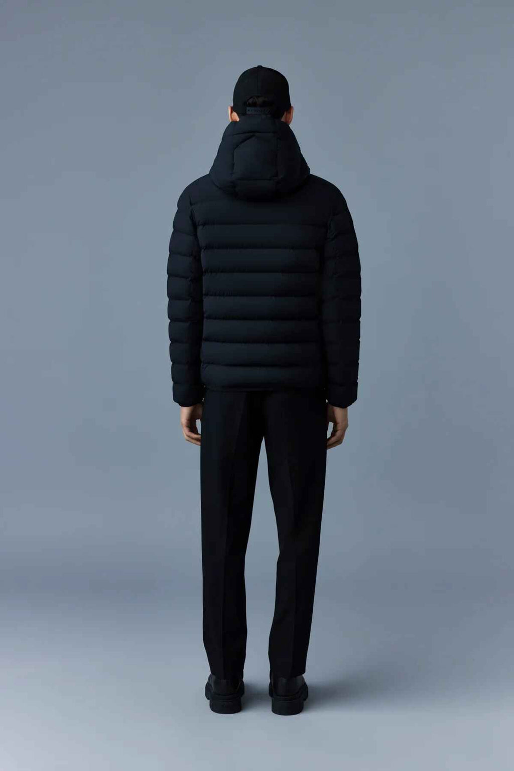 Men's Adjustable Hood Elasticated Hems And Cuffs Down Jacket