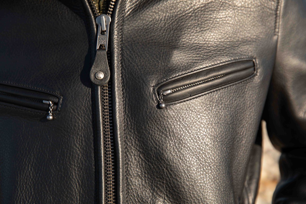 Men's Antique Cowhide Rancher Jacket with Sheepskin Collar