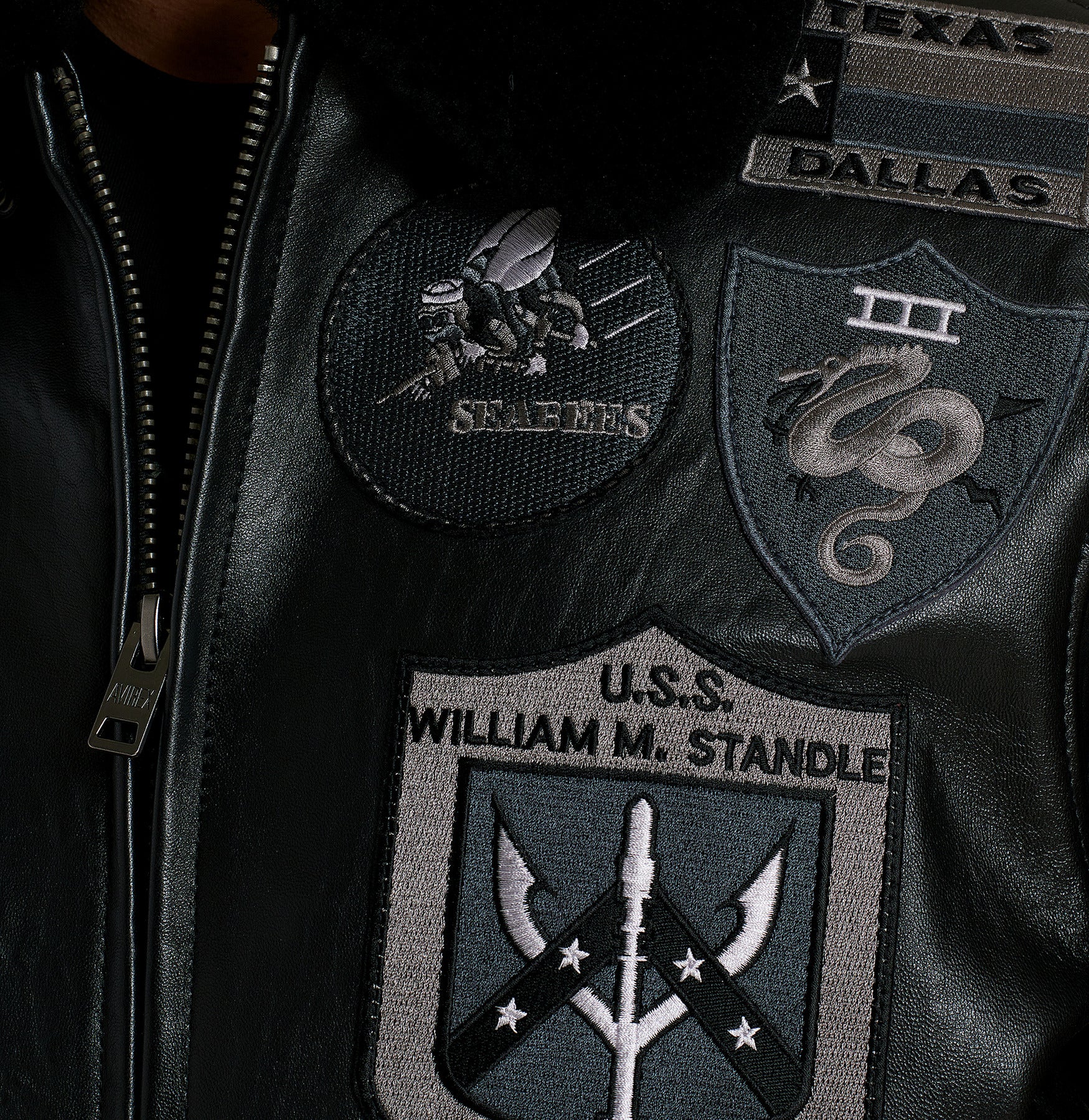 Men's Avirex G1 Leather Varsity Jacket