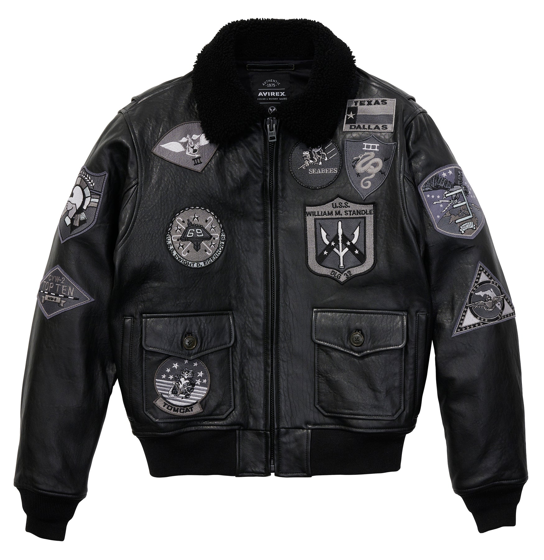 Men's Avirex G1 Leather Varsity Jacket