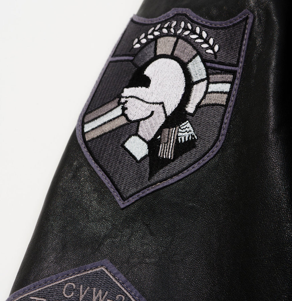 Chaqueta universitaria de cuero Avirex G1 para hombre