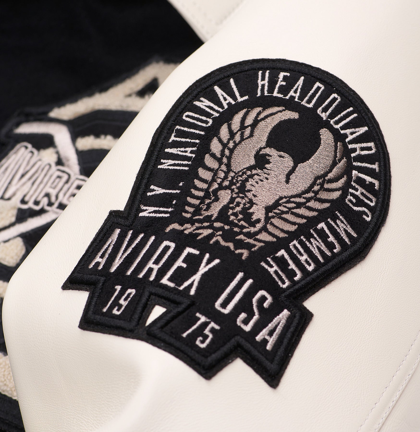 Men's Avirex OMEGA Wool Leather Varsity Jacket