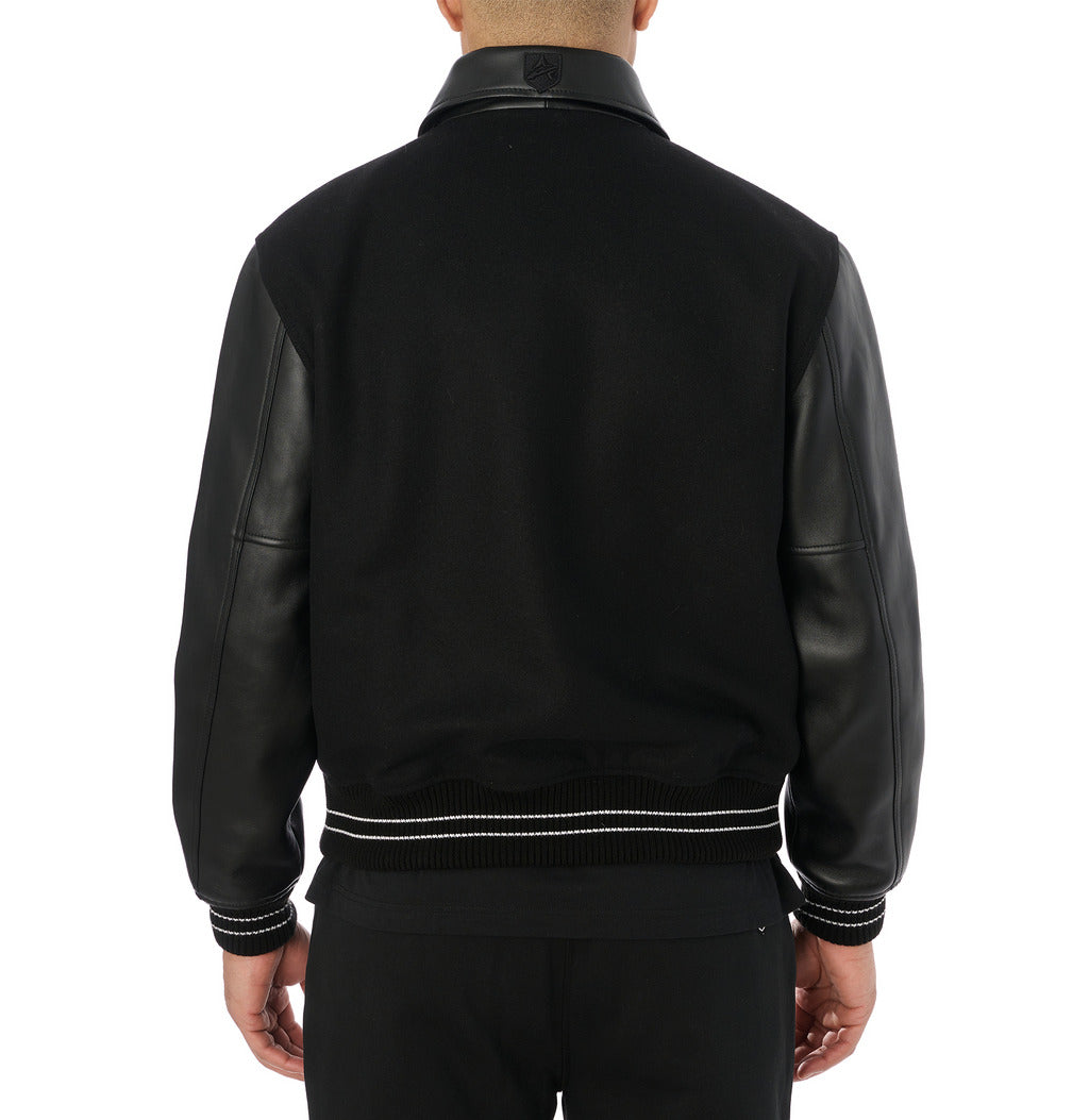 Men's Avirex Script Wool Leather Varsity Jacket
