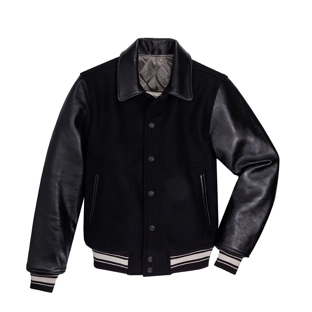Men's Award Black Varsity Jacket
