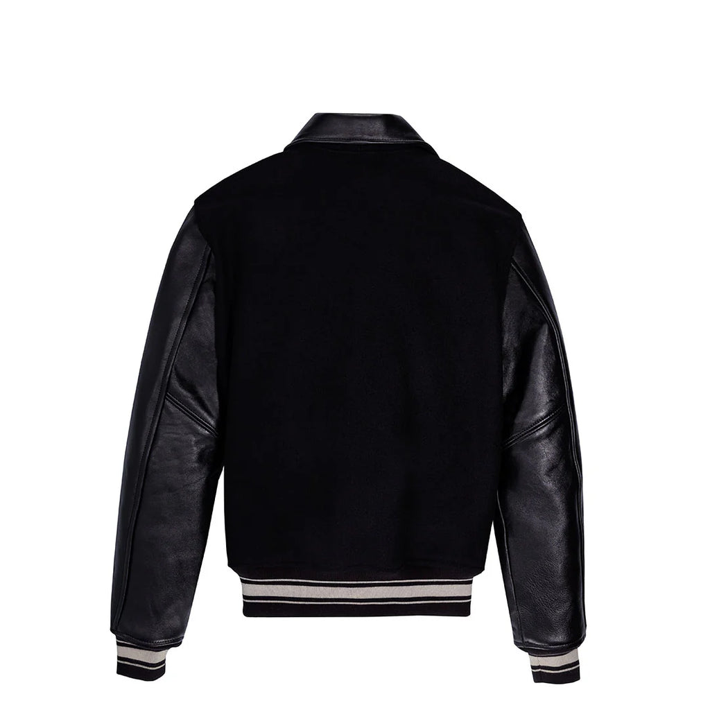 Men's Award Black Varsity Jacket