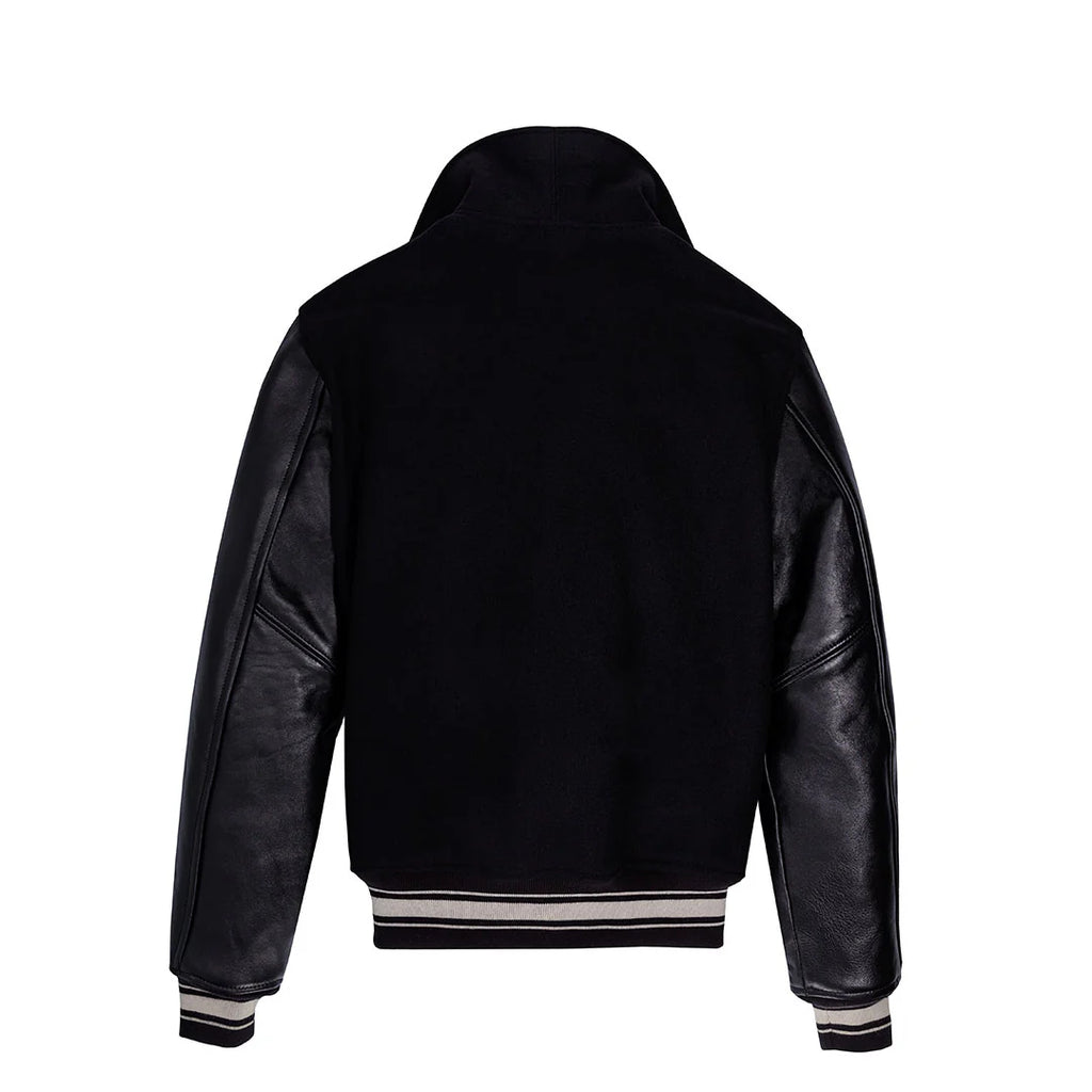Men's Award Black Varsity Jacket