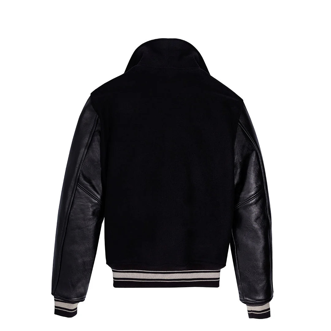 Men's Award Black Varsity Jacket