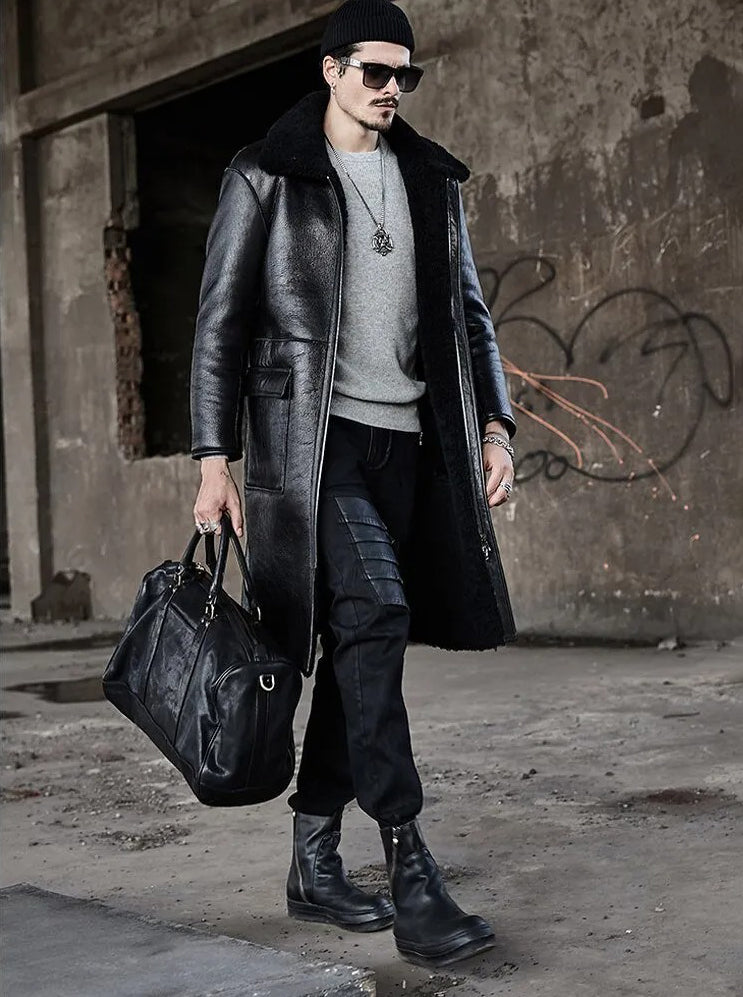 Men's B3 Double-Faced Fur & Shearling Coat