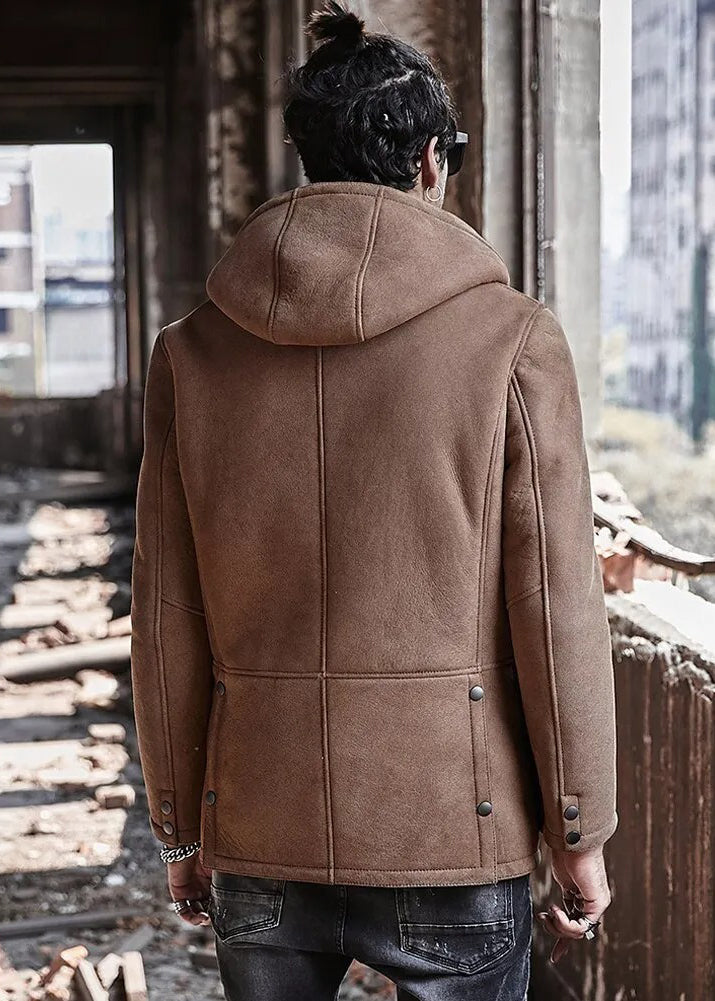 Men's B3 New Winter Long Fur & Shearling Coat
