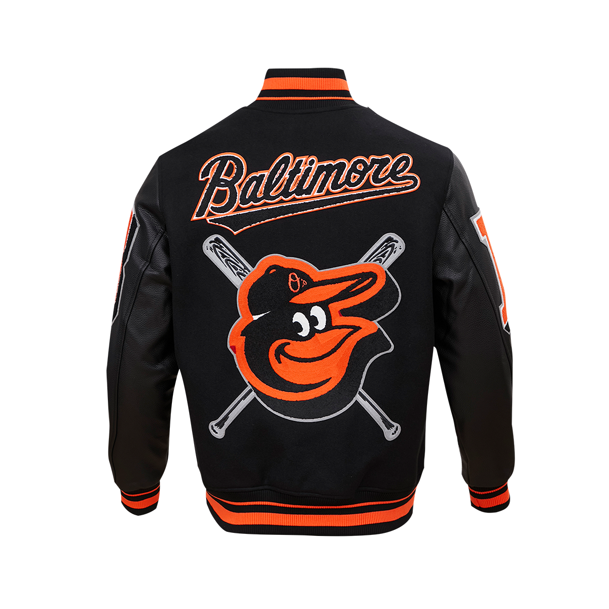 Men's BALTIMORE ORIOLES Rib Wool Varsity Jacket