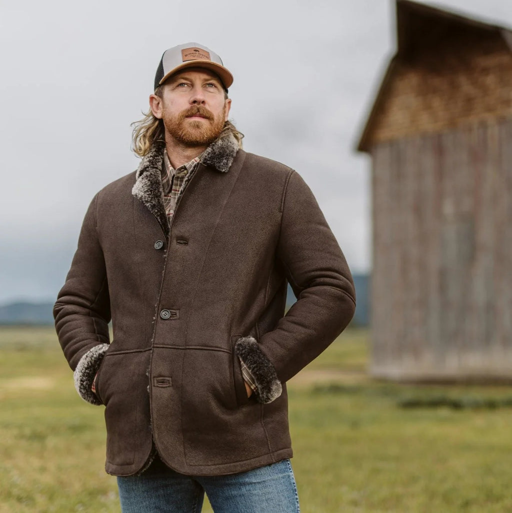 Herren-Blazer „Big Sky“ aus Pelz und Lammfell