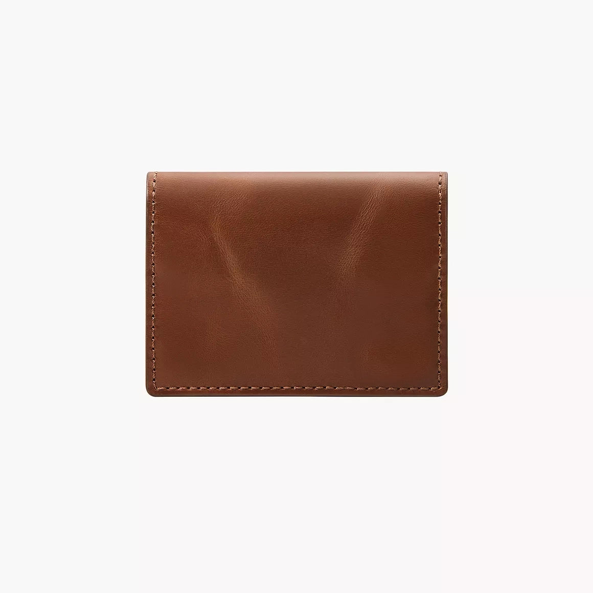 Men's Black & Brown Bifold Leather Card Case