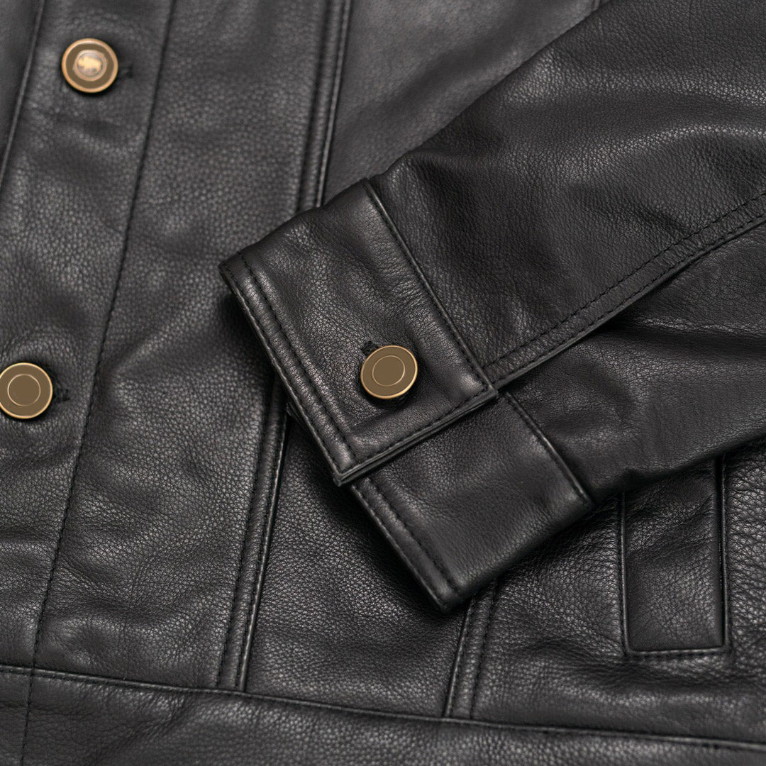 Men's Black Driggs Leather Jacket
