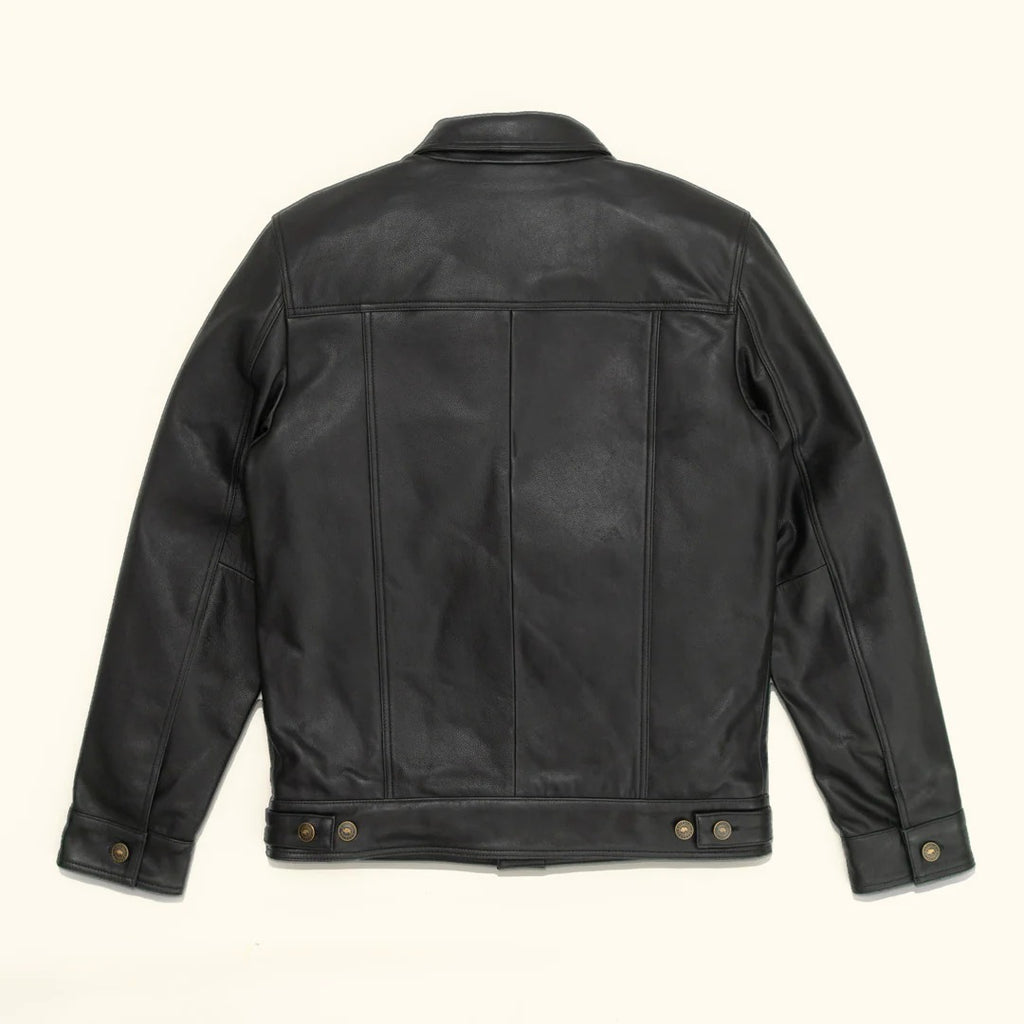 Men's Black Driggs Leather Jacket