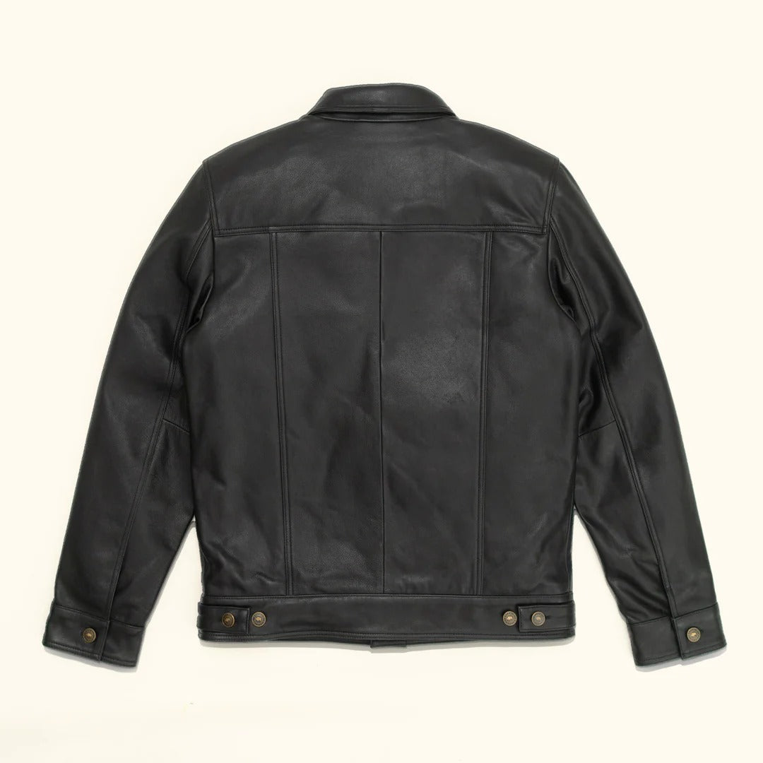 Men's Black Driggs Leather Jacket