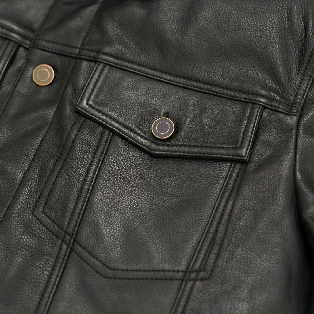 Men's Black Driggs Leather Jacket