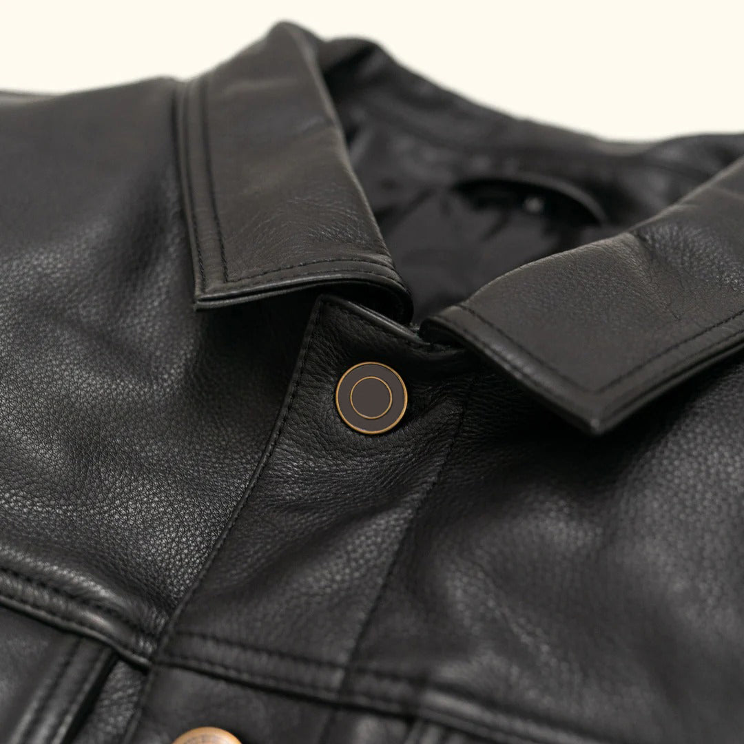 Men's Black Driggs Leather Jacket