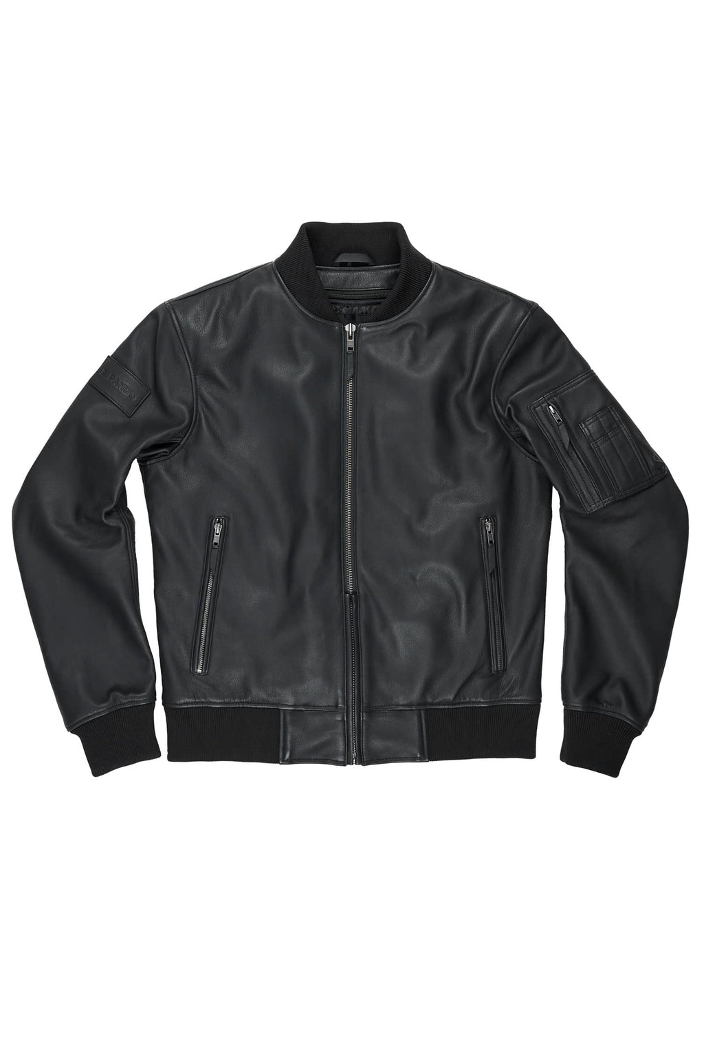 Men's Black Falcon Leather Aviator Jacket