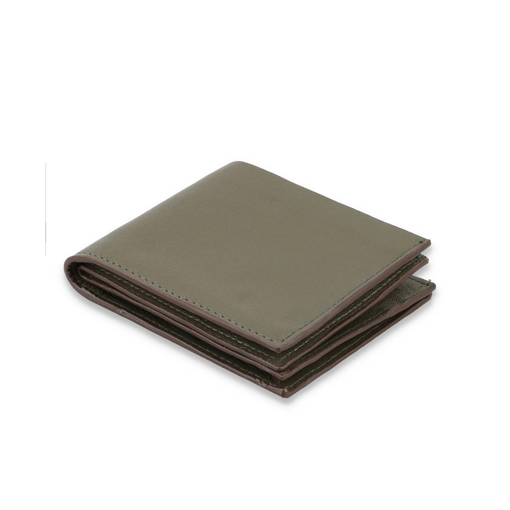 Men's Black and Gray Leather Wallet With ID Window