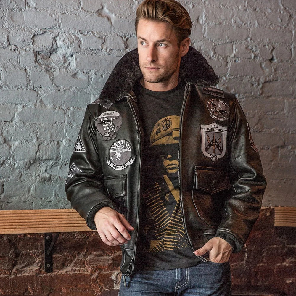 Men's Bogard by Mike B Top Gun Bomber Jacket