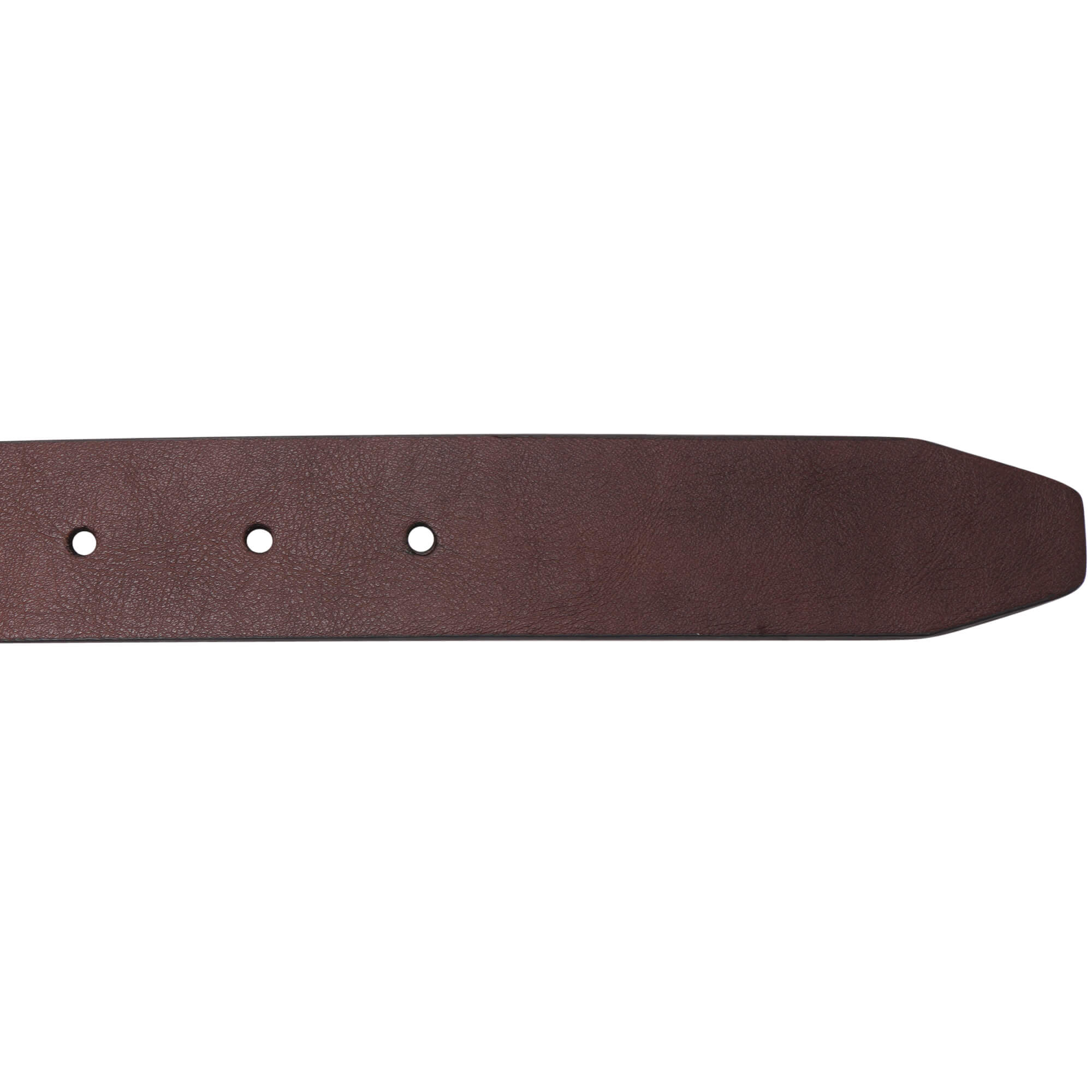 Men’s Brown Bonded Leather Belt with Silver Buckle