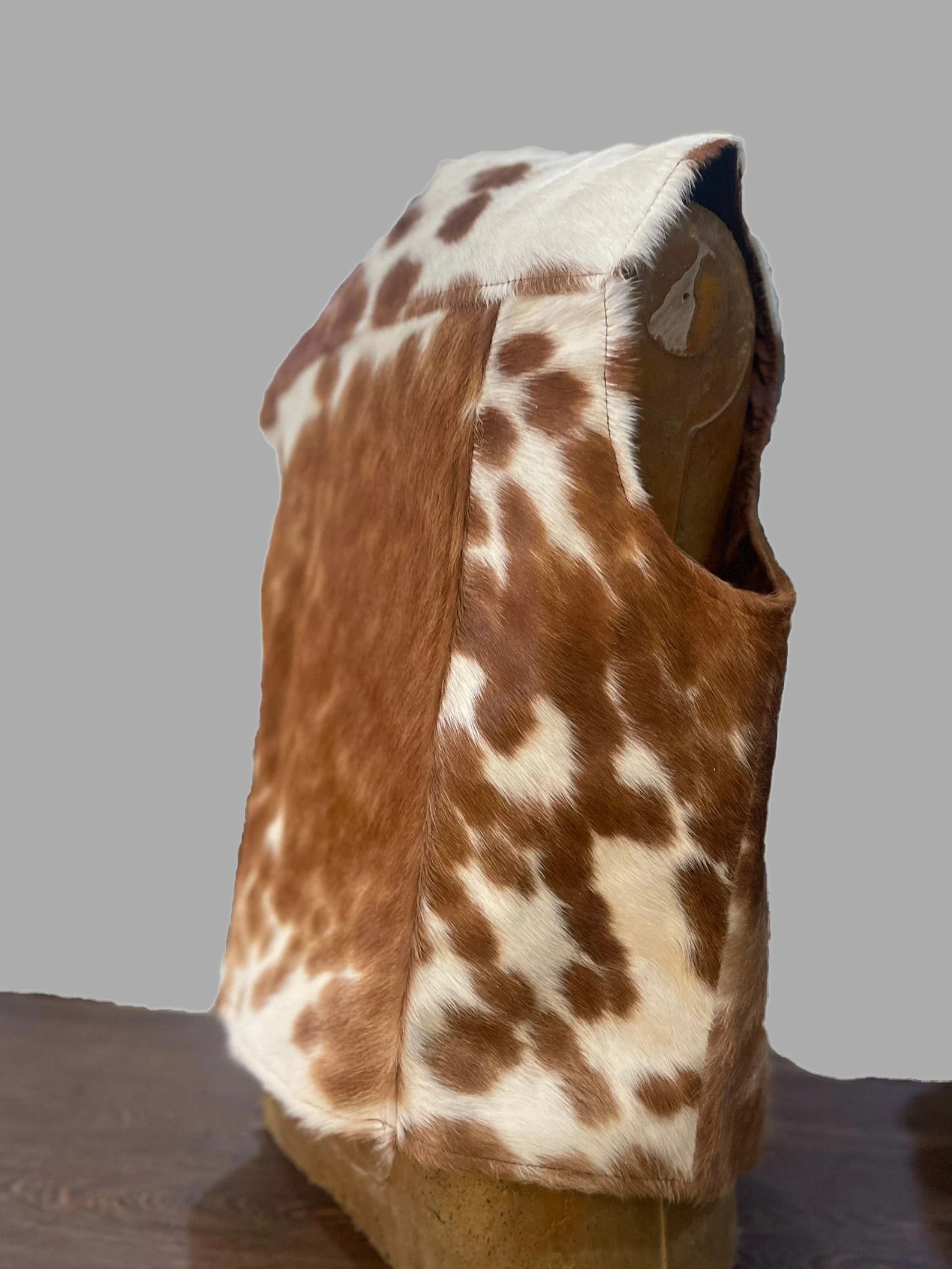 Men's Brown Cowhide Leather Vest