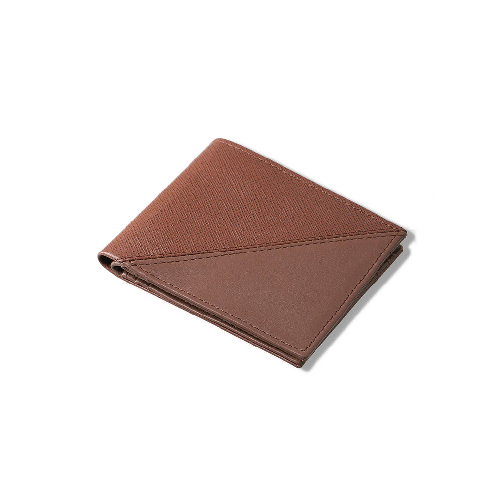 Men's Brown Leather Wallet With ID Window