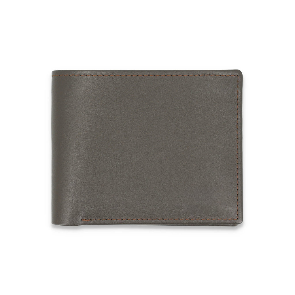 Men's Brown Leather Wallet With Six Card Pockets