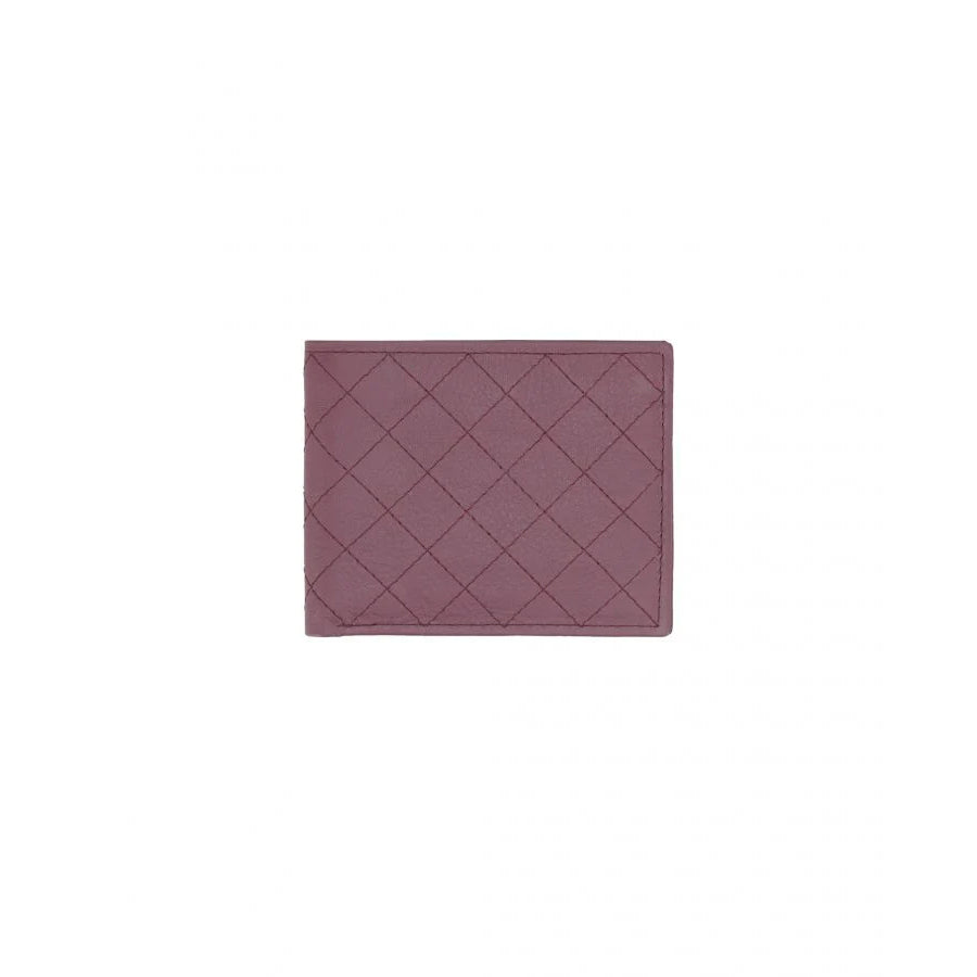 Men's Burgundy Leather Wallet With Six Card Slots