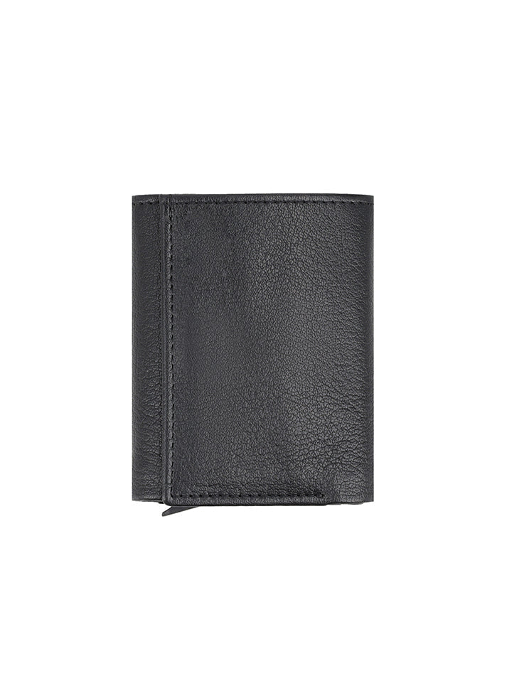 Men's Button Closure Leather Wallet