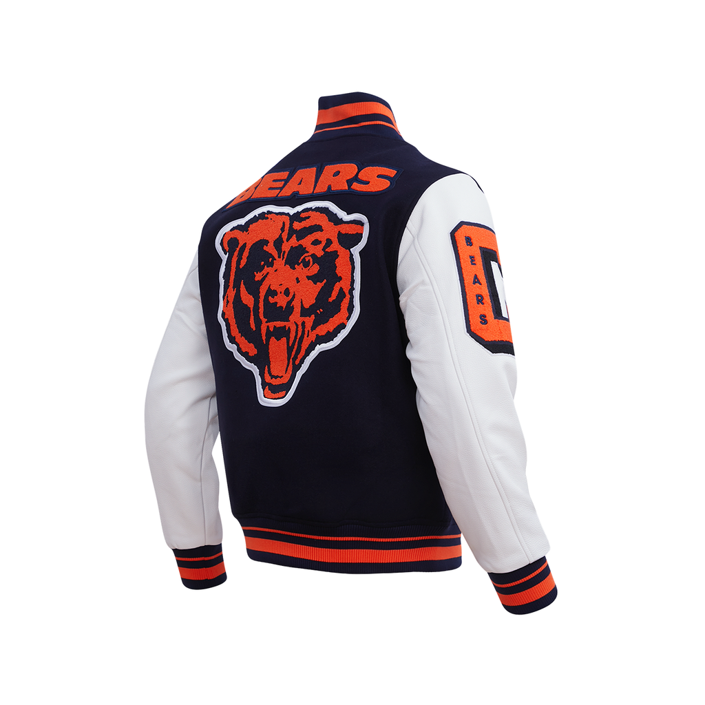 Chicago Bears Collegejacke aus Rippwolle für Herren