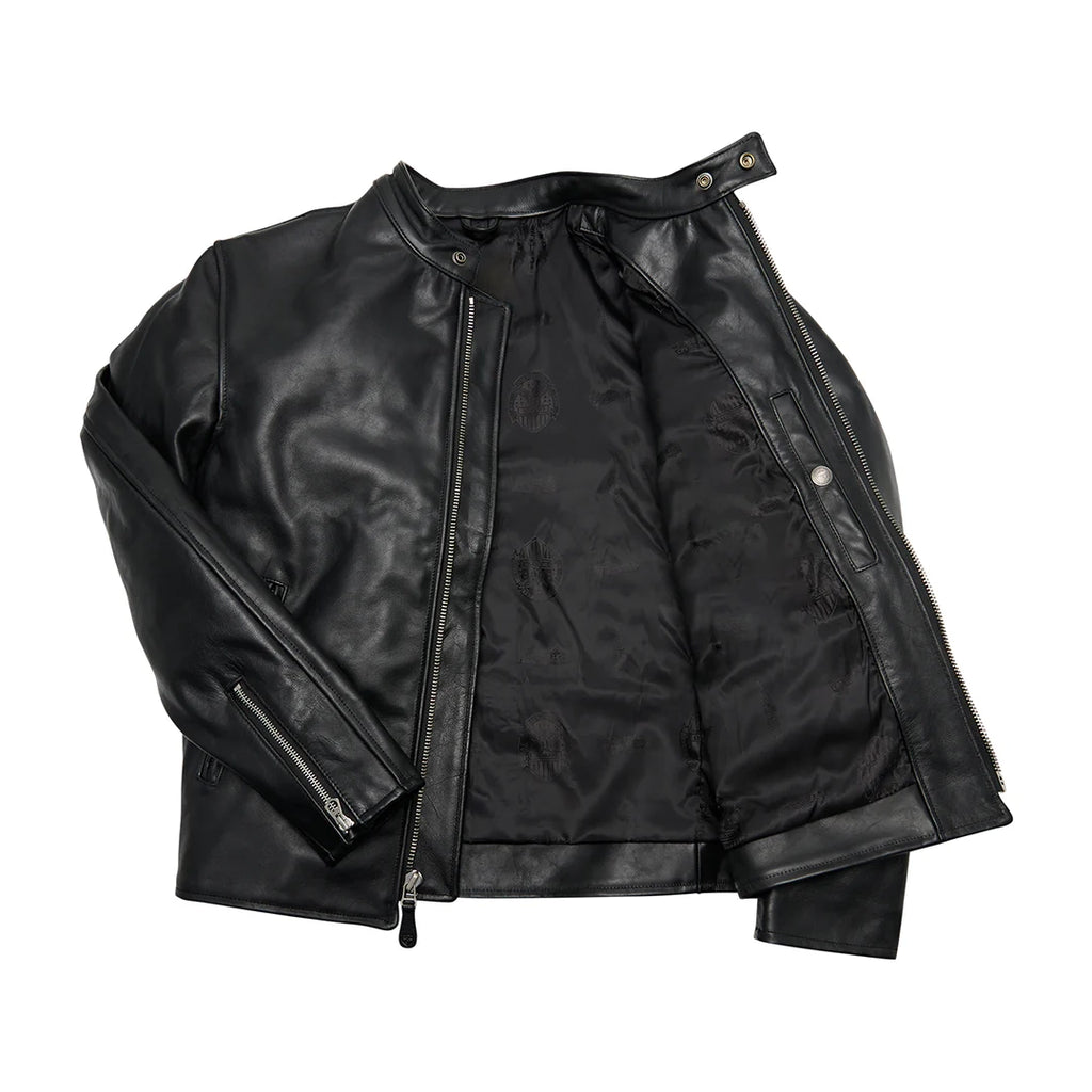 Men's CP Racer Jacket in Horsehide Motorcycle Leather Jacket