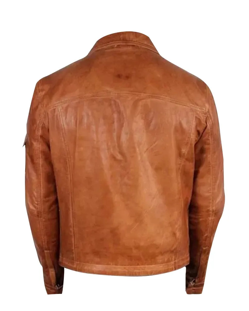 Men's Cafe Racer Retro Moto Jacket