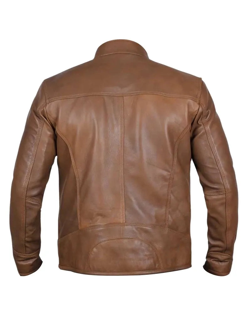 Men's Camel Dodge Biker Jacket