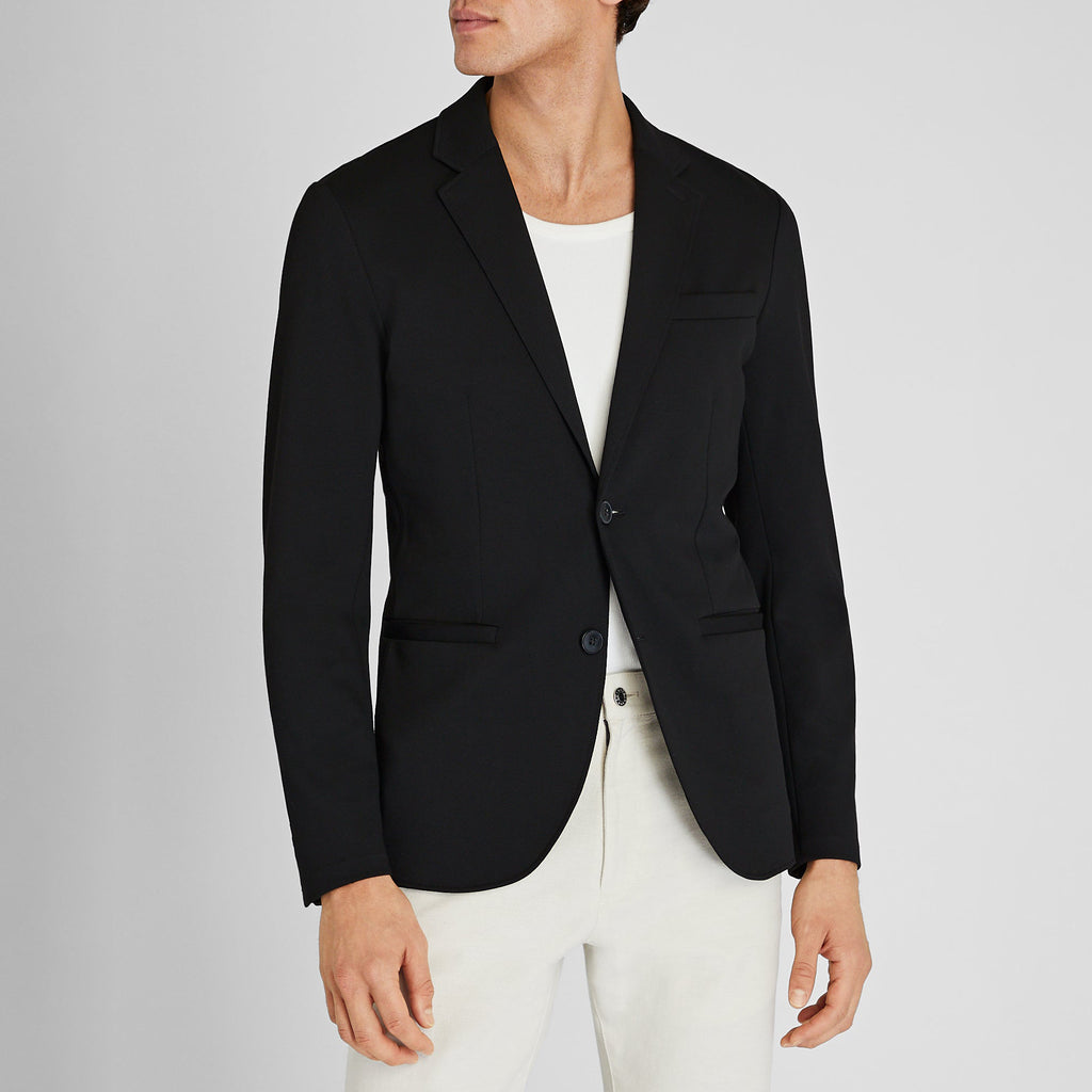 Men's Classic Fit Two Button Pique Knit Blazer