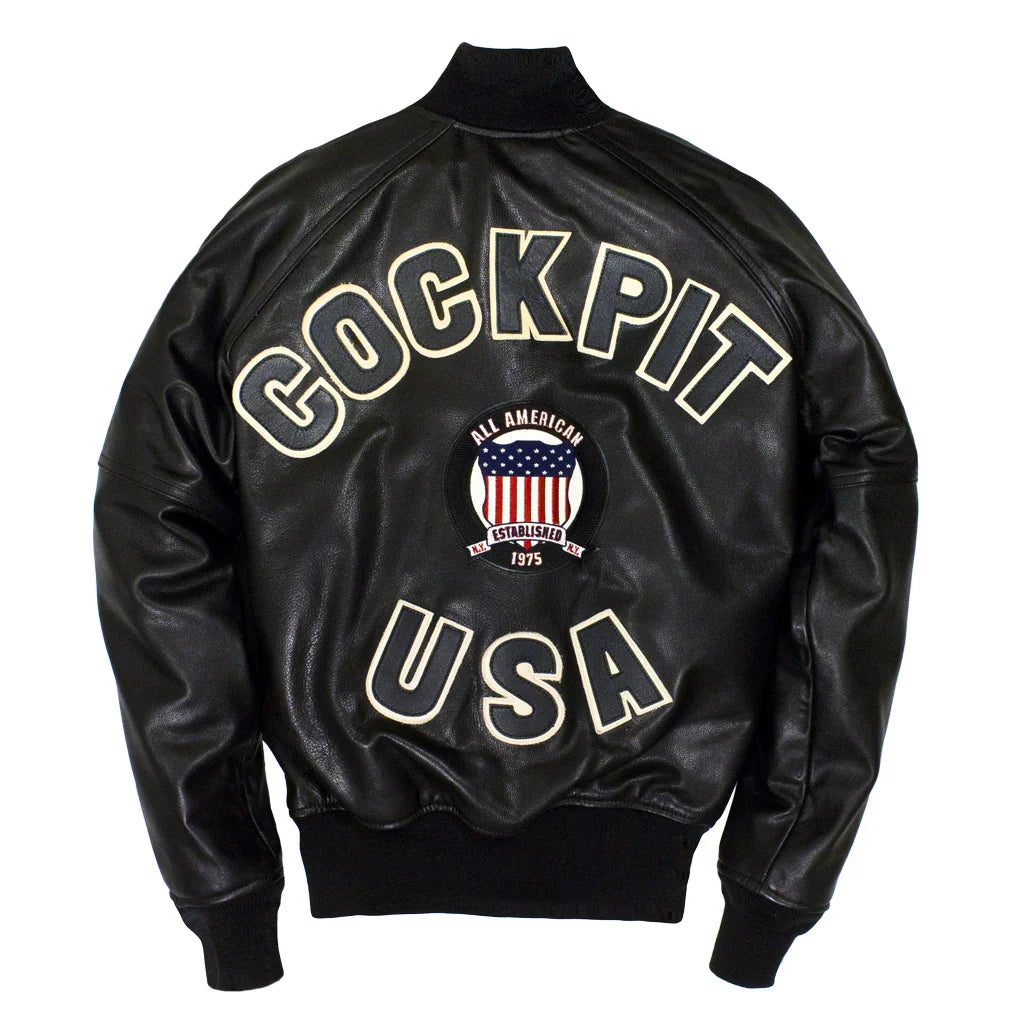 Men's Cockpit USA Letterman Varsity Jacket